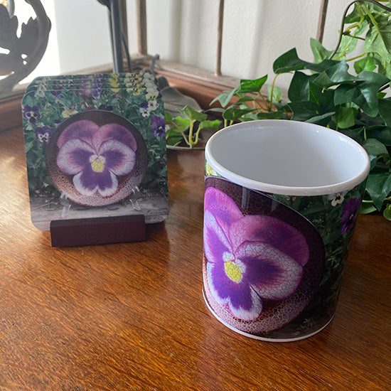 Purple Pansy Mug