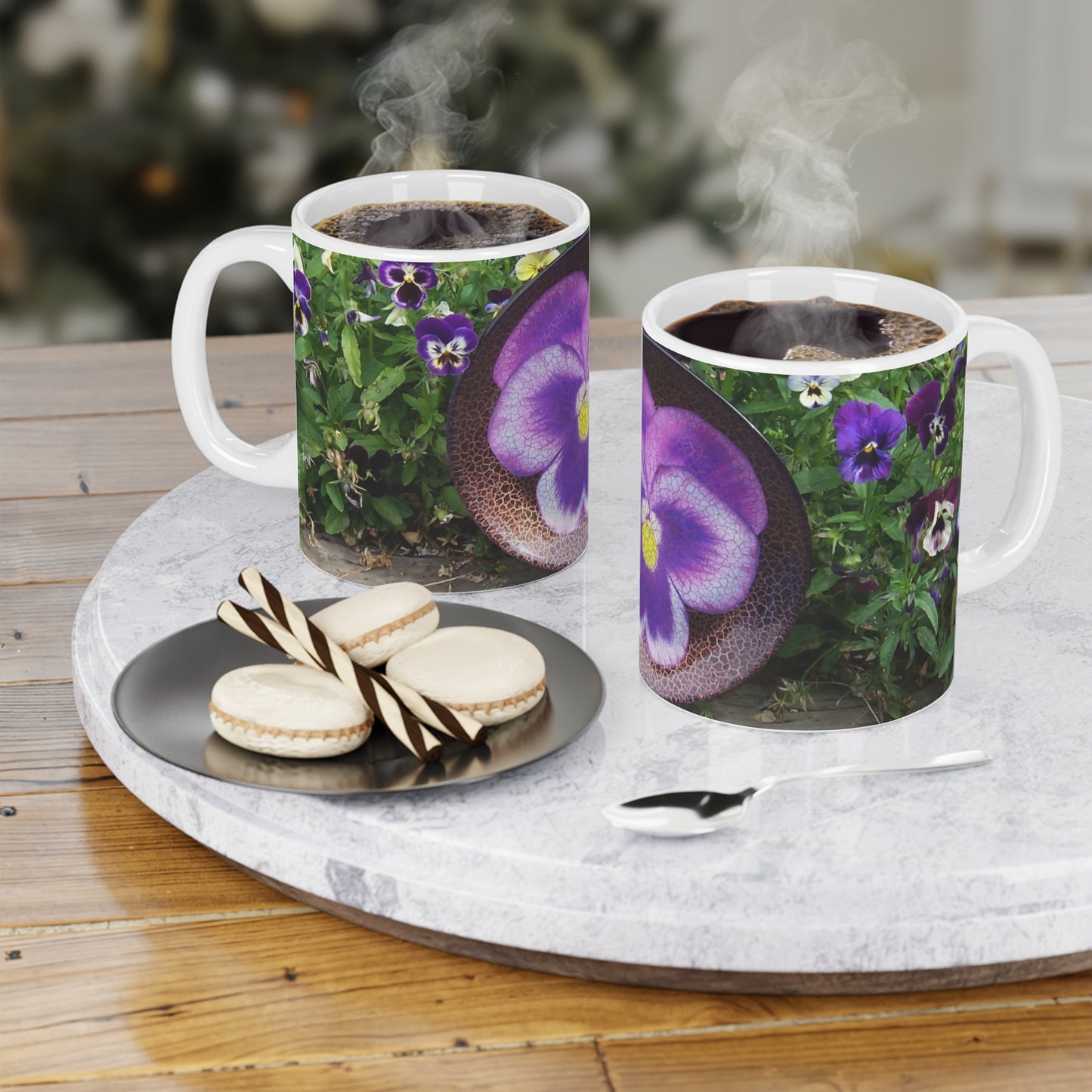 Purple Pansy Mug