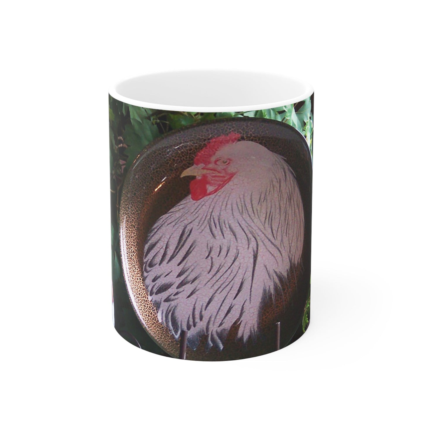 White Chicken Mug - Set of Four