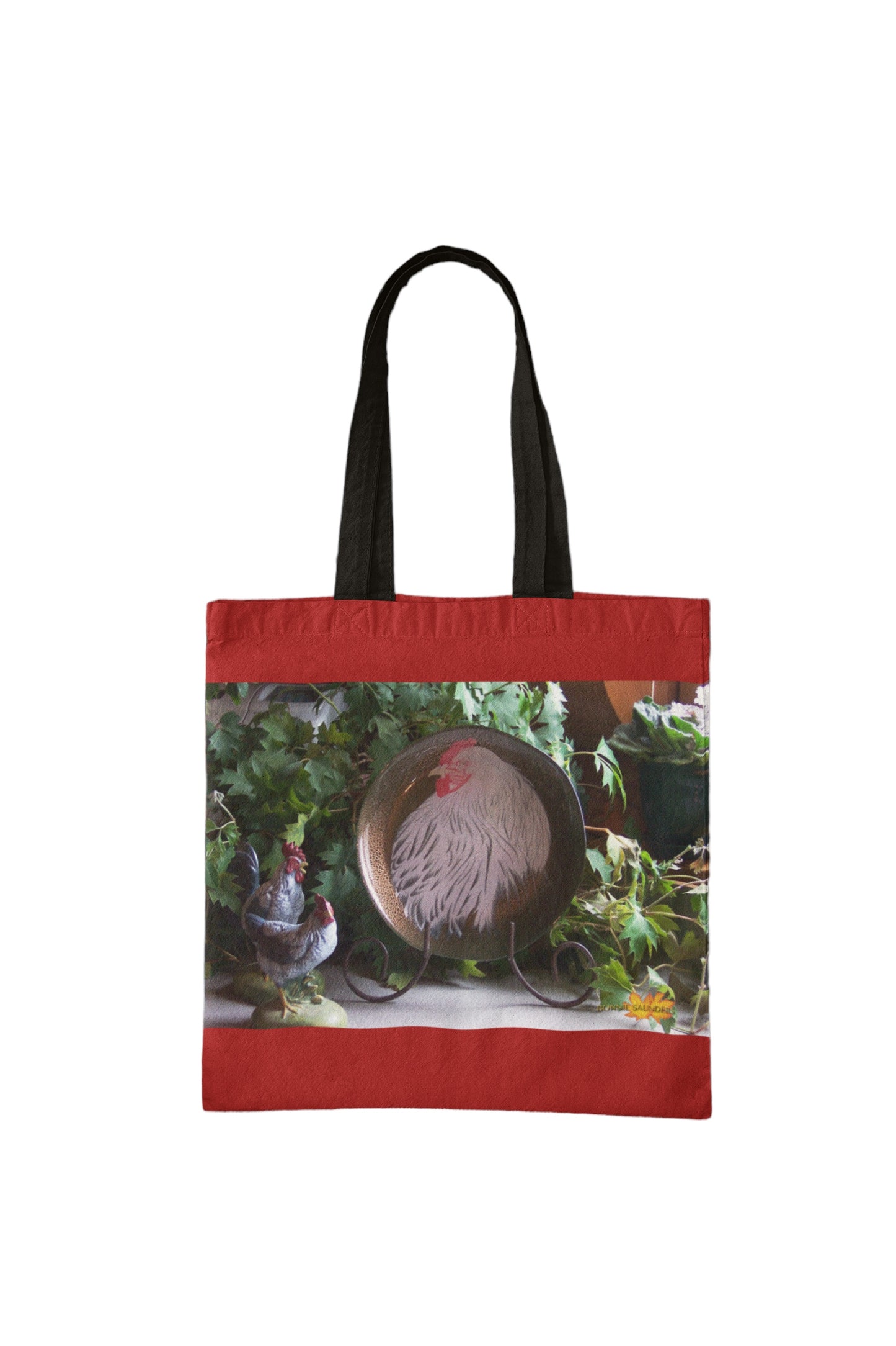 White Chicken Designer Tote Bag