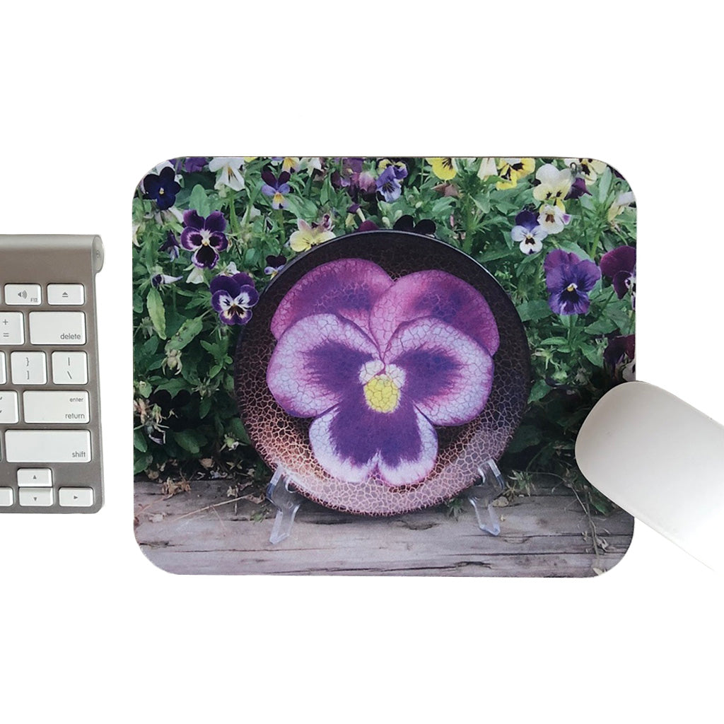 Purple Pansy Mouse Pad